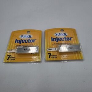 Schick Injector Razor Blades – Lot of 2 Packs –‎ 7 Blades Each – New Sealed